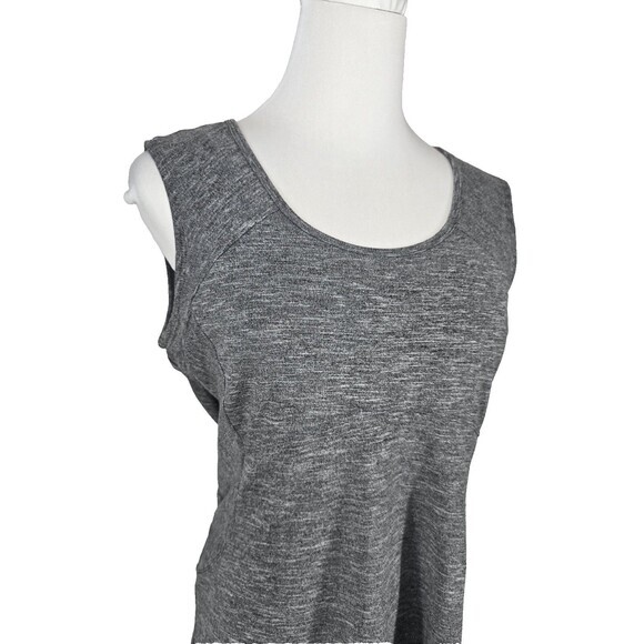 prAna Cali‎ Dress Women S Racerback Empire Waist Scoop Neck Shelf Bra Grey - Picture 2 of 5